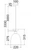 KANSI Bell Shape Pendant Light White